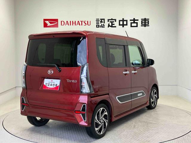 タントカスタムＲＳスタイルセレクションスマートアシスト搭載　バックカメラ付き　後席両側電動スライドドア　オートエアコン　オートライト　キーフリー　アイドリングストップ　ＡＢＳ（熊本県）の中古車