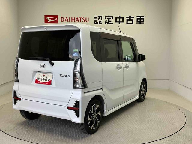 タントカスタムＸセレクションスマートアシスト搭載　後席両側電動スライドドア　バックカメラ付き　オートエアコン　オートライト　キーフリー　アイドリングストップ　ＡＢＳ（熊本県）の中古車