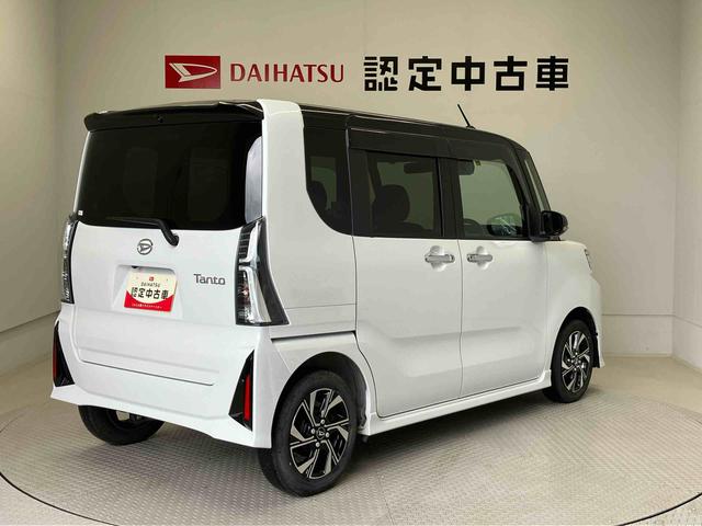 タントカスタムＸスマートアシスト搭載　後席両側電動スライドドア　パノラマモニター対応　オートエアコン　オートライト　キーフリー　アイドリングストップ　ＡＢＳ　電動ドアミラー（熊本県）の中古車
