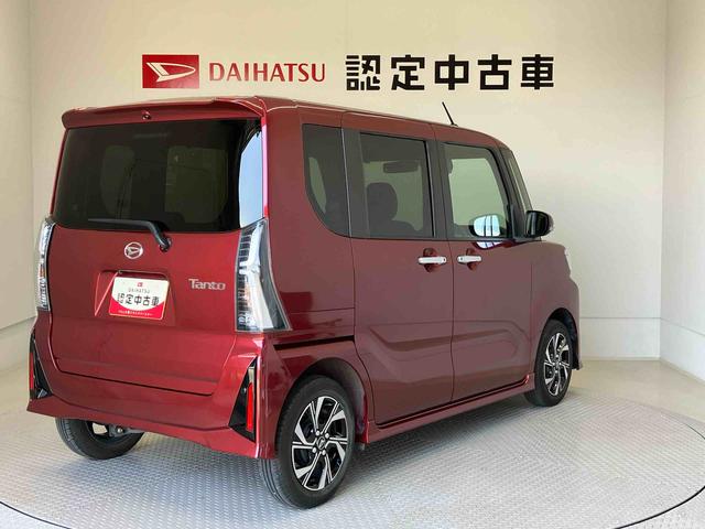 タントカスタムＸスマートアシスト搭載　後席両側電動スライドドア　バックカメラ付き　オートエアコン　オートライト　キーフリー　アイドリングストップ　ＡＢＳ　電動ドアミラー（熊本県）の中古車