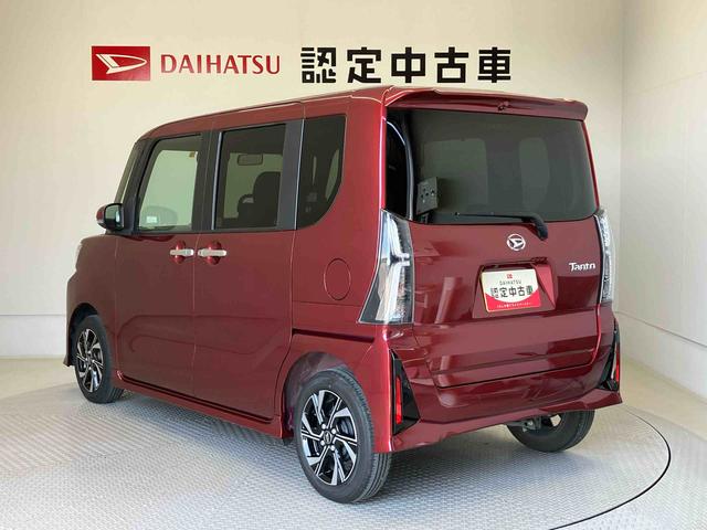 タントカスタムＸスマートアシスト搭載　後席両側電動スライドドア　バックカメラ付き　オートエアコン　オートライト　キーフリー　アイドリングストップ　ＡＢＳ　電動ドアミラー（熊本県）の中古車