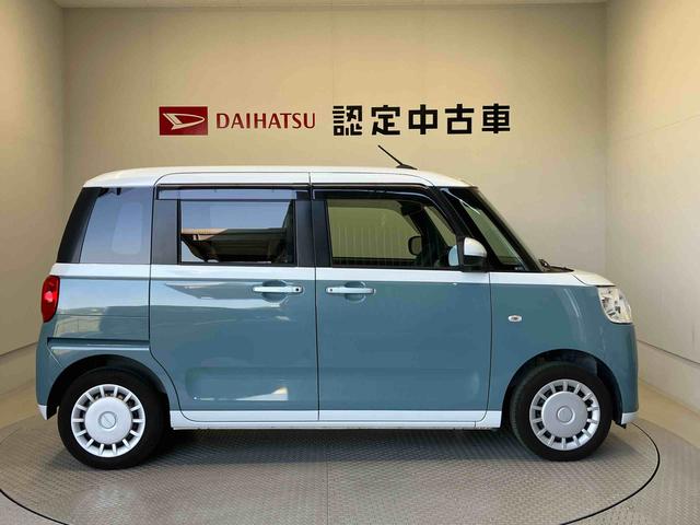 ムーヴキャンバスストライプスＸスマートアシスト搭載　後席両側電動スライドドア　バックカメラ付き　オートエアコン　オートライト　キーフリー　アイドリングストップ　ＡＢＳ　電動ドアミラー（熊本県）の中古車