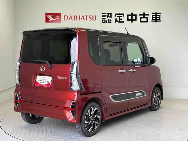 タントカスタムＸスマートアシスト搭載　後席両側電動スライドドア　バックカメラ付き　オートエアコン　オートライト　キーフリー　アイドリングストップ　ＡＢＳ　電動ドアミラー（熊本県）の中古車