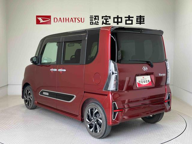 タントカスタムＸスマートアシスト搭載　後席両側電動スライドドア　バックカメラ付き　オートエアコン　オートライト　キーフリー　アイドリングストップ　ＡＢＳ　電動ドアミラー（熊本県）の中古車