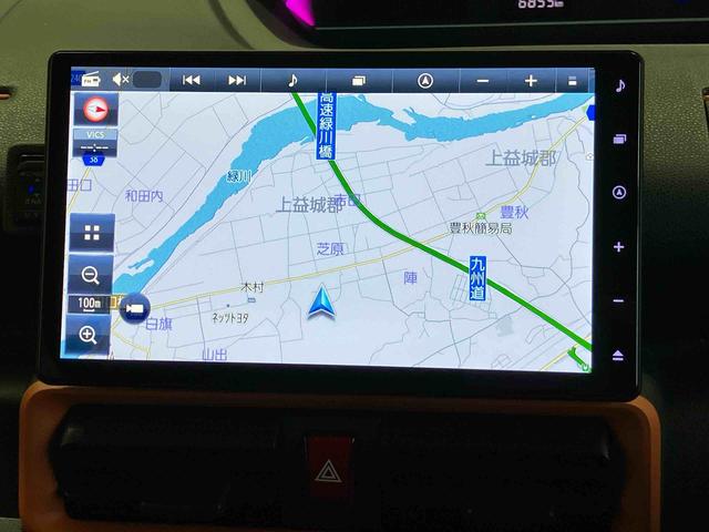タントファンクロスターボスマートアシスト搭載　パノラマモニター対応　後席両側電動スライドドア　オートエアコン　オートライト　キーフリー　アイドリングストップ　ＡＢＳ　電動ドアミラー（熊本県）の中古車