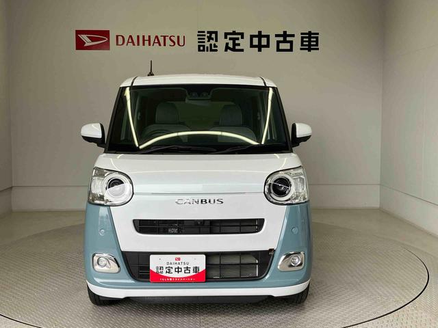 ムーヴキャンバスストライプスＧスマートアシスト搭載　後席両側電動スライドドア　パノラマモニター対応　オートエアコン　オートライト　キーフリー　アイドリングストップ　ＡＢＳ　電動ドアミラー（熊本県）の中古車