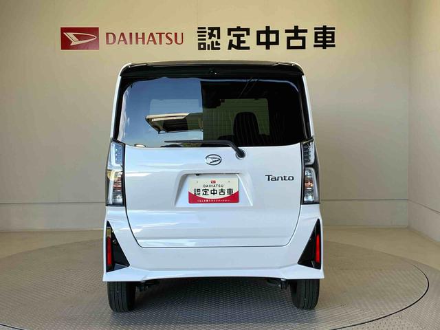 タントカスタムＸスマートアシスト搭載　後席両側電動スライドドア　バックカメラ付き　オートエアコン　オートライト　キーフリー　アイドリングストップ　ＡＢＳ　電動ドアミラー（熊本県）の中古車