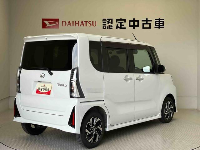 タントカスタムＸスマートアシスト搭載　パノラマモニター対応　後席両側電動スライドドア　オートエアコン　オートライト　キーフリー　アイドリングストップ　ＡＢＳ　電動ドアミラー（熊本県）の中古車