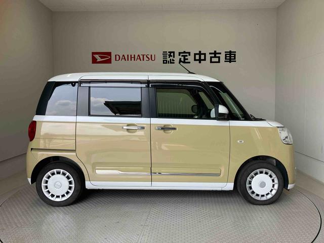 ムーヴキャンバスストライプスＧスマートアシスト搭載　後席両側電動スライドドア　パノラマモニター対応　オートエアコン　オートライト　キーフリー　アイドリングストップ　ＡＢＳ　電動ドアミラー（熊本県）の中古車