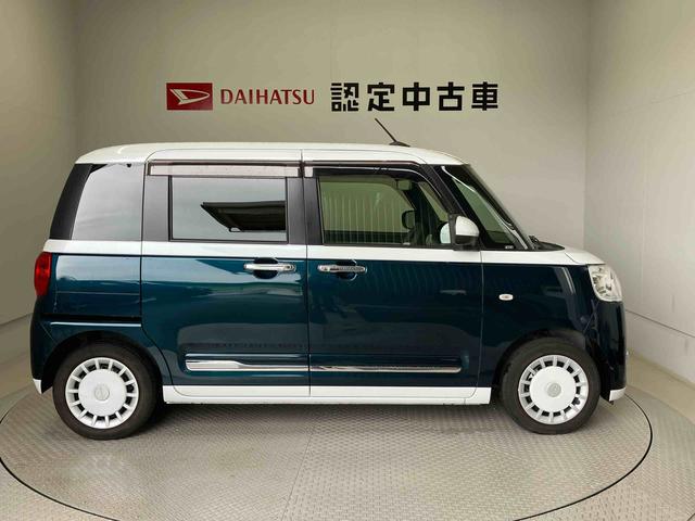ムーヴキャンバスストライプスＧターボスマートアシスト搭載　後席両側電動スライドドア　バックカメラ付き　オートエアコン　オートライト　キーフリー　アイドリングストップ　ＡＢＳ　電動ドアミラー（熊本県）の中古車