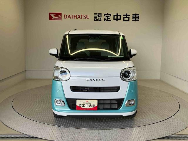 ムーヴキャンバスストライプスＧスマートアシスト搭載　バックカメラ付き　後席両側電動スライドドア　オートエアコン　オートライト　キーフリー　アイドリングストップ　ＡＢＳ　電動ドアミラー（熊本県）の中古車