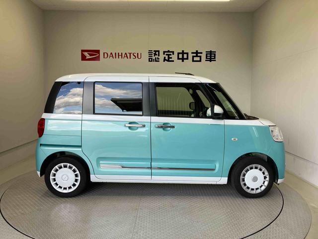 ムーヴキャンバスストライプスＧスマートアシスト搭載　バックカメラ付き　後席両側電動スライドドア　オートエアコン　オートライト　キーフリー　アイドリングストップ　ＡＢＳ　電動ドアミラー（熊本県）の中古車