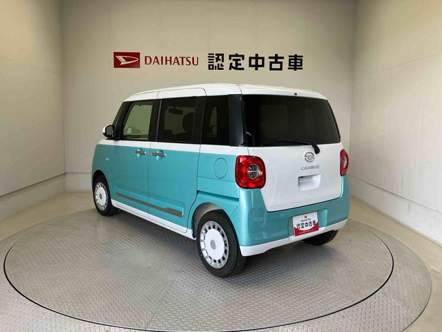 ムーヴキャンバスストライプスＧスマートアシスト搭載　バックカメラ付き　後席両側電動スライドドア　オートエアコン　オートライト　キーフリー　アイドリングストップ　ＡＢＳ　電動ドアミラー（熊本県）の中古車