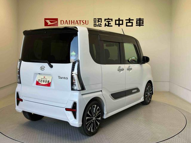 タントカスタムＲＳセレクションスマートアシスト搭載　後席両側電動スライドドア　バックカメラ付き　オートエアコン　オートライト　キーフリー　アイドリングストップ　ＡＢＳ　電動ドアミラー（熊本県）の中古車