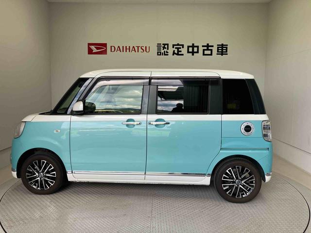 ムーヴキャンバスＧメイクアップ　ＳＡIIIスマートアシスト搭載　後席両側電動スライドドア　バックカメラ付き　オートエアコン　オートライト　キーフリー　アイドリングストップ　ＡＢＳ　電動ドアミラー（熊本県）の中古車