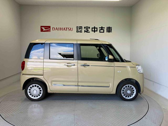 ムーヴキャンバスセオリーGターボスマートアシスト搭載 後席両側電動スライドドア バックカメラ付き オートエアコン オートライト キーフリー アイドリングストップ ABS 電動ドアミラー(熊本県)の中古車