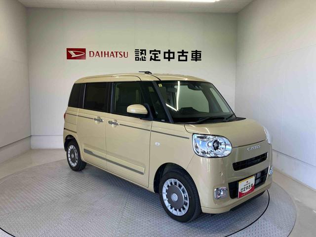 ムーヴキャンバスセオリーGターボスマートアシスト搭載 後席両側電動スライドドア バックカメラ付き オートエアコン オートライト キーフリー アイドリングストップ ABS 電動ドアミラー(熊本県)の中古車