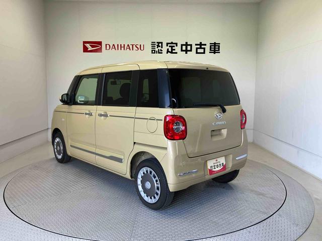 ムーヴキャンバスセオリーGターボスマートアシスト搭載 後席両側電動スライドドア バックカメラ付き オートエアコン オートライト キーフリー アイドリングストップ ABS 電動ドアミラー(熊本県)の中古車