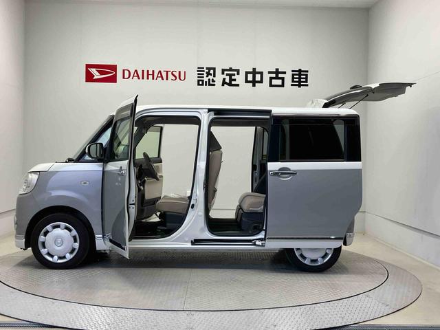 ムーヴキャンバスGメイクアップVS SAIIIスマートアシスト搭載 パノラマモニター対応 後席両側スライドドア オートエアコン オートライト キーフリー アイドリングストップ ABS 電動ドアミラー(熊本県)の中古車