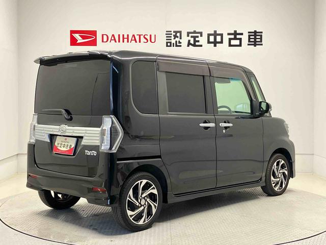 タントカスタムＲＳ　トップエディションＶＳ　ＳＡIIIスマートアシスト搭載　パノラマモニター対応　後席両側電動スライドドア　オートエアコン　オートライト　キーフリー　アイドリングストップ　ＡＢＳ　電動ドアミラー（熊本県）の中古車