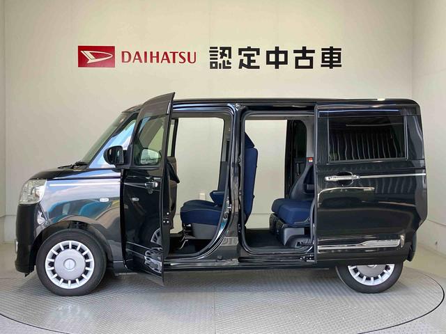 ムーヴキャンバスセオリーGターボスマートアシスト搭載 後席両側電動スライドドア パノラマモニター対応 オートエアコン オートライト キーフリー アイドリングストップ ABS 電動ドアミラー(熊本県)の中古車