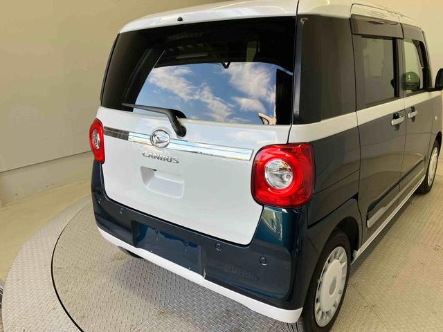 ムーヴキャンバスストライプスGターボスマートアシスト搭載 パノラマモニター対応 後席両側電動スライドドア オートエアコン オートライト キーフリー アイドリングストップ ABS 電動ドアミラー(熊本県)の中古車