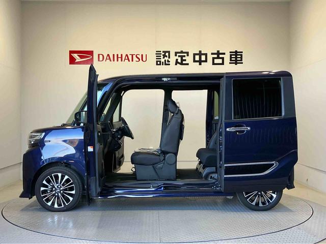 タントカスタムＲＳスマートアシスト搭載　バックカメラ付き　後席両側電動スライドドア　オートエアコン　オートライト　キーフリー　アイドリングストップ　ＡＢＳ　電動ドアミラー（熊本県）の中古車