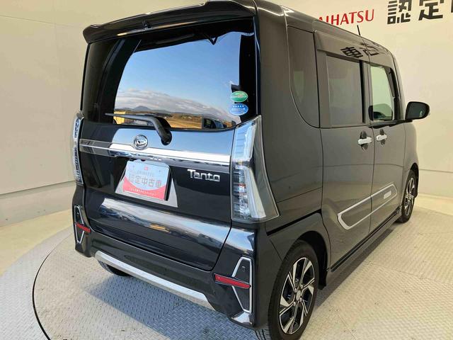 タントカスタムＸスタイルセレクションスマートアシスト搭載　バックカメラ付き　後席両側電動スライドドア　オートエアコン　オートライト　キーフリー　アイドリングストップ　ＡＢＳ　電動ドアミラー（熊本県）の中古車