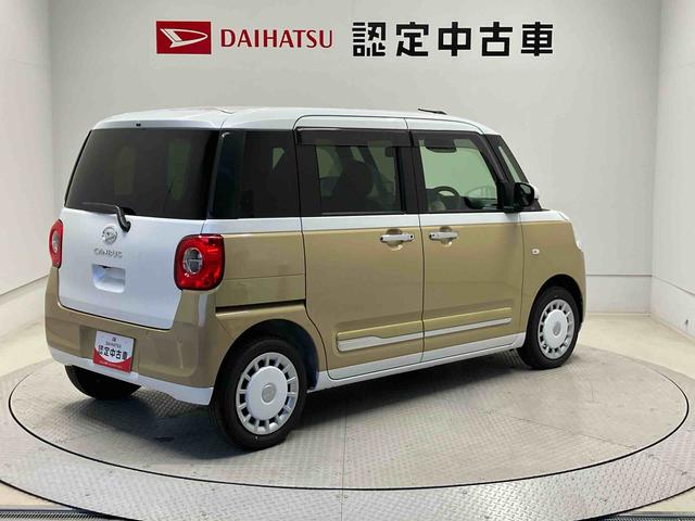 ムーヴキャンバスストライプスＧスマートアシスト搭載　後席両側電動スライドドア　バックカメラ付き　オートエアコン　オートライト　キーフリー　アイドリングストップ　ＡＢＳ　電動ドアミラー（熊本県）の中古車