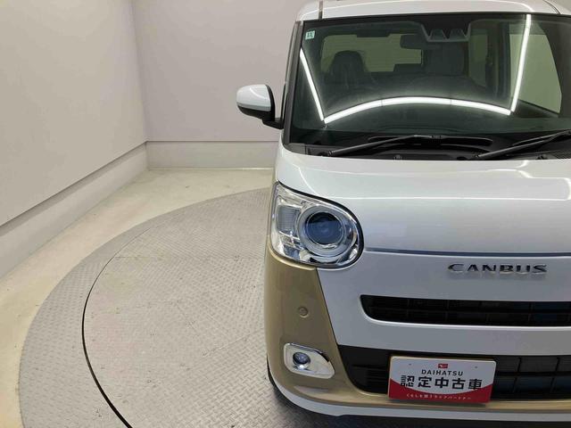 ムーヴキャンバスストライプスＧスマートアシスト搭載　後席両側電動スライドドア　バックカメラ付き　オートエアコン　オートライト　キーフリー　アイドリングストップ　ＡＢＳ　電動ドアミラー（熊本県）の中古車