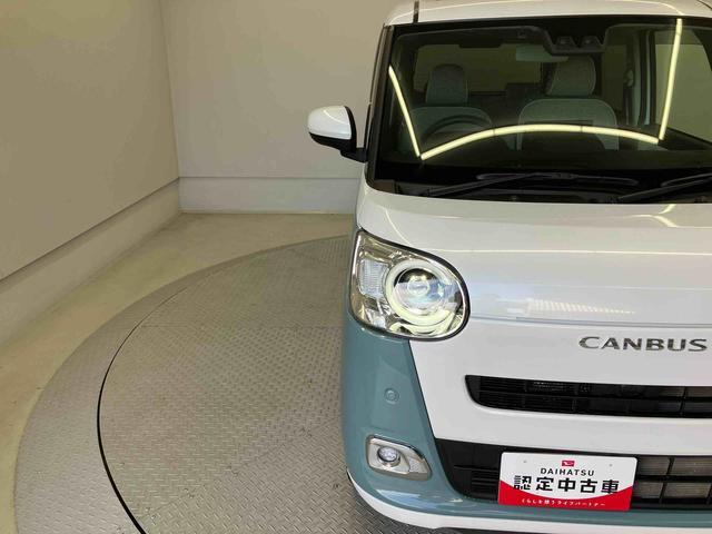 ムーヴキャンバスストライプスＧスマートアシスト搭載　バックカメラ付き　後席両側電動スライドドア　オートエアコン　オートライト　キーフリー　アイドリングストップ　ＡＢＳ　電動ドアミラー（熊本県）の中古車