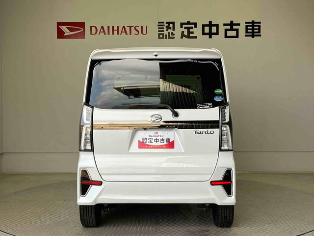 タントカスタムＲＳスマートアシスト搭載　バックカメラ付き　後席両側電動スライドドア　オートエアコン　オートライト　キーフリー　アイドリングストップ　ＡＢＳ　電動ドアミラー（熊本県）の中古車