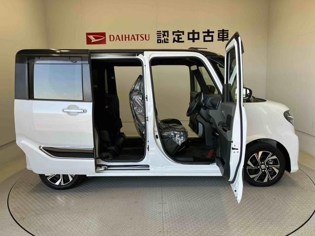タントカスタムＸセレクションスマートアシスト搭載　パノラマモニター対応　後席両側電動スライドドア　オートエアコン　オートライト　キーフリー　アイドリングストップ　ＡＢＳ　電動ドアミラー（熊本県）の中古車
