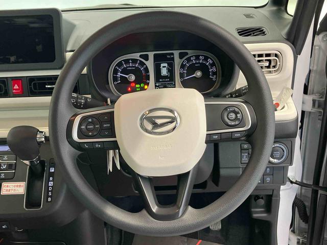 ムーヴキャンバスストライプスＧターボスマートアシスト搭載　バックカメラ付き　後席両側電動スライドドア　オートエアコン　オートライト　キーフリー　アイドリングストップ　ＡＢＳ　電動ドアミラー（熊本県）の中古車