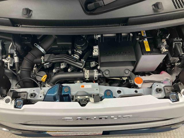 ムーヴキャンバスストライプスＧターボスマートアシスト搭載　バックカメラ付き　後席両側電動スライドドア　オートエアコン　オートライト　キーフリー　アイドリングストップ　ＡＢＳ　電動ドアミラー（熊本県）の中古車