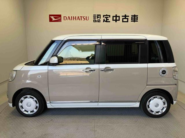 ムーヴキャンバスＧメイクアップリミテッド　ＳＡIIIスマートアシスト搭載　後席両側電動スライドドア　パノラマモニター対応　オートエアコン　オートライト　キーフリー　アイドリングストップ　ＡＢＳ　電動ドアミラー（熊本県）の中古車