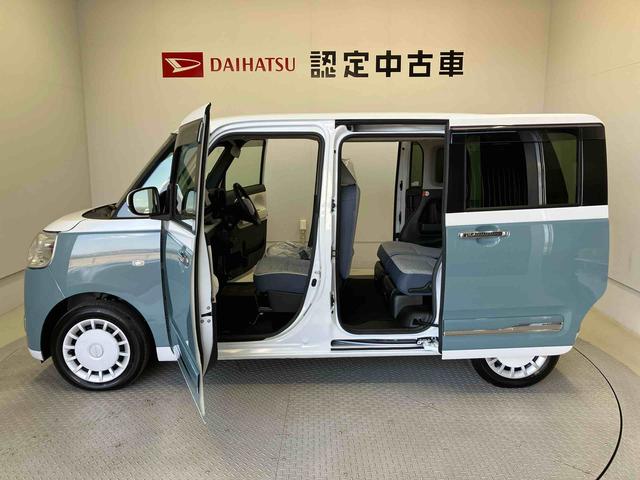 ムーヴキャンバスストライプスＧスマートアシスト搭載　バックカメラ付き　後席両側電動スライドドア　オートエアコン　オートライト　キーフリー　アイドリングストップ　ＡＢＳ　電動ドアミラー（熊本県）の中古車