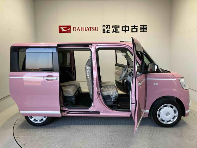 ムーヴキャンバスＧホワイトアクセントＶＳ　ＳＡIIIスマートアシスト搭載　パノラマモニター対応　後席両側電動スライドドア　オートエアコン　オートライト　キーフリー　アイドリングストップ　ＡＢＳ　電動ドアミラー（熊本県）の中古車