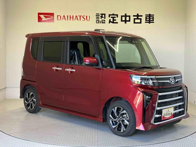 タントカスタムＸスマートアシスト搭載　後席両側電動スライドドア　バックカメラ付き　オートエアコン　オートライト　キーフリー　アイドリングストップ　ＡＢＳ　電動ドアミラー（熊本県）の中古車