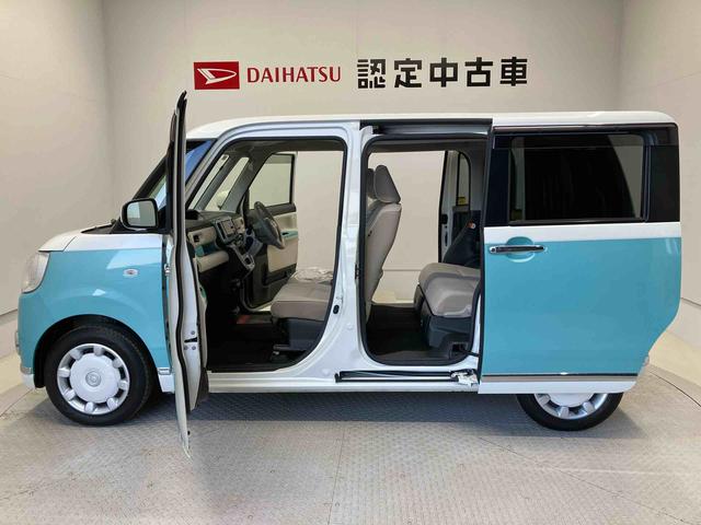 ムーヴキャンバスＧメイクアップ　ＳＡIIスマートアシスト搭載　パノラマモニター対応　後席両側電動スライドドア　オートエアコン　オートライト　キーフリー　アイドリングストップ　ＡＢＳ　電動ドアミラー（熊本県）の中古車