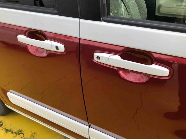 ムーヴキャンバスストライプスGスマートアシスト搭載 後席両側電動スライドドア バックカメラ付き オートエアコン オートライト キーフリー アイドリングストップ ABS 電動ドアミラー(熊本県)の中古車