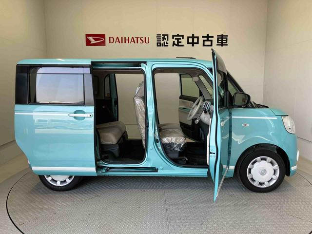 ムーヴキャンバスＧホワイトアクセントＶＳ　ＳＡIIIスマートアシスト搭載　後席両側電動スライドドア　パノラマモニター対応　オートエアコン　オートライト　キーフリー　アイドリングストップ　ＡＢＳ　電動ドアミラー（熊本県）の中古車