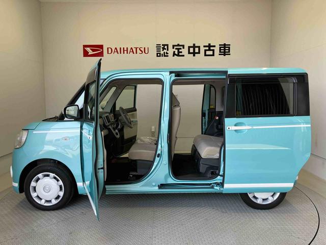 ムーヴキャンバスＧホワイトアクセントＶＳ　ＳＡIIIスマートアシスト搭載　後席両側電動スライドドア　パノラマモニター対応　オートエアコン　オートライト　キーフリー　アイドリングストップ　ＡＢＳ　電動ドアミラー（熊本県）の中古車