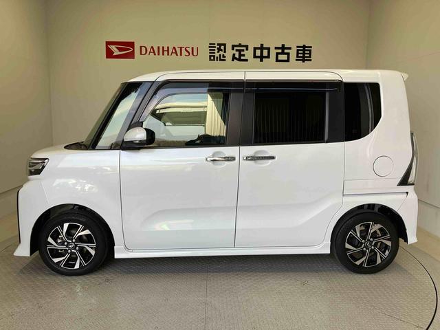 タントカスタムＸスマートアシスト搭載　後席両側電動スライドドア　バックカメラ付き　オートエアコン　オートライト　キーフリー　アイドリングストップ　ＡＢＳ　電動ドアミラー（熊本県）の中古車