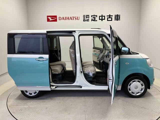 ムーヴキャンバスＧメイクアップＶＳ　ＳＡIIIスマートアシスト搭載　パノラマモニター対応　後席両側電動スライドドア　オートエアコン　オートライト　キーフリー　アイドリングストップ　ＡＢＳ　電動ドアミラー（熊本県）の中古車