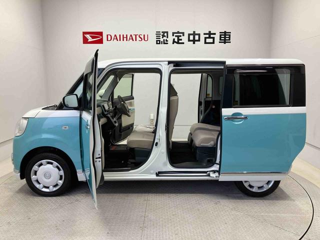 ムーヴキャンバスＧメイクアップＶＳ　ＳＡIIIスマートアシスト搭載　パノラマモニター対応　後席両側電動スライドドア　オートエアコン　オートライト　キーフリー　アイドリングストップ　ＡＢＳ　電動ドアミラー（熊本県）の中古車