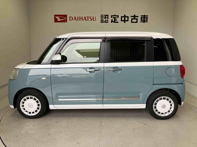 ムーヴキャンバスストライプスＧスマートアシスト搭載　パノラマモニター対応　後席両側電動スライドドア　オートエアコン　オートライト　キーフリー　アイドリングストップ　ＡＢＳ　電動ドアミラー（熊本県）の中古車