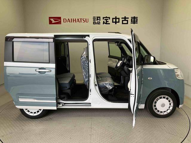 ムーヴキャンバスストライプスＧスマートアシスト搭載　パノラマモニター対応　後席両側電動スライドドア　オートエアコン　オートライト　キーフリー　アイドリングストップ　ＡＢＳ　電動ドアミラー（熊本県）の中古車