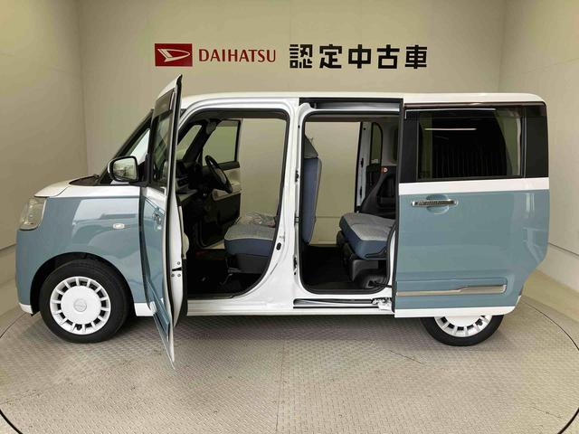 ムーヴキャンバスストライプスＧスマートアシスト搭載　パノラマモニター対応　後席両側電動スライドドア　オートエアコン　オートライト　キーフリー　アイドリングストップ　ＡＢＳ　電動ドアミラー（熊本県）の中古車