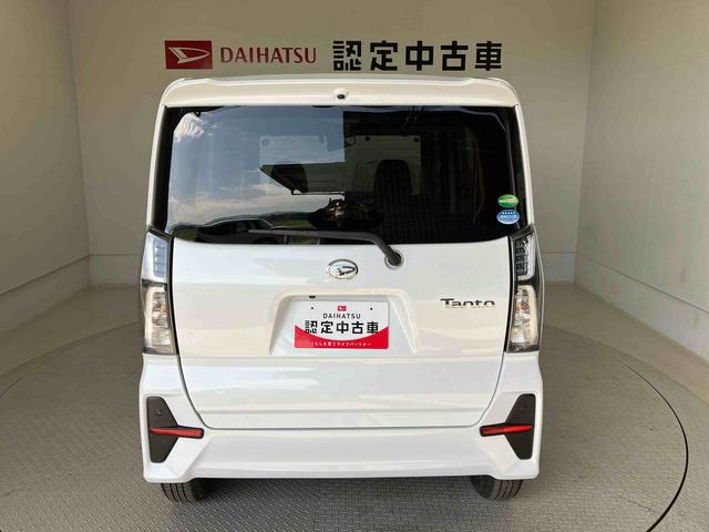 タントカスタムＸスマートアシスト搭載　後席両側電動スライドドア　バックカメラ付き　オートエアコン　オートライト　キーフリー　アイドリングストップ　ＡＢＳ　電動ドアミラー（熊本県）の中古車